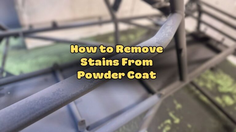 How to Remove Stains From Powder Coat